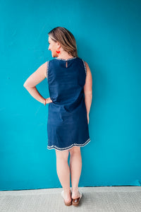 Stella Floral Embroidered Mini Dress