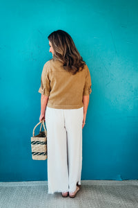 Finly Linen Jacket in Wood