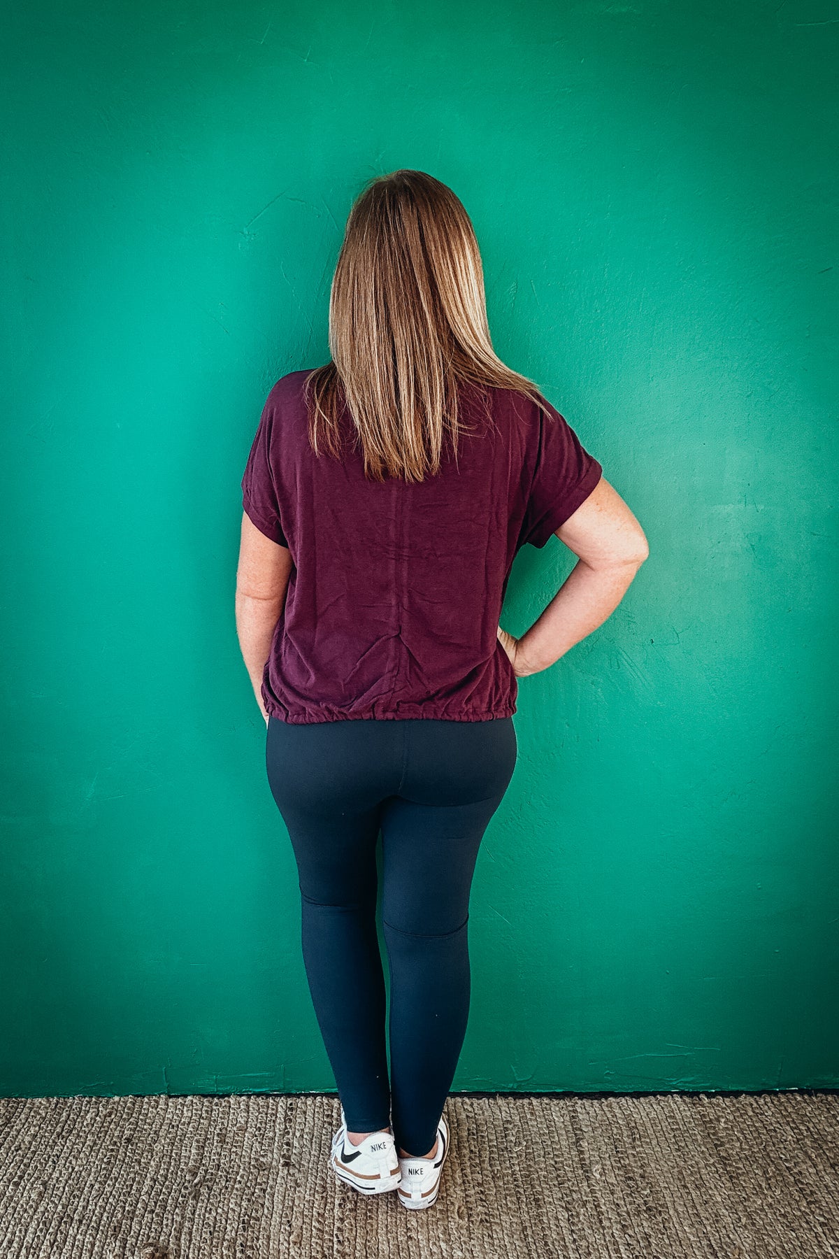 Daisy Buttery Soft Leggings in Navy