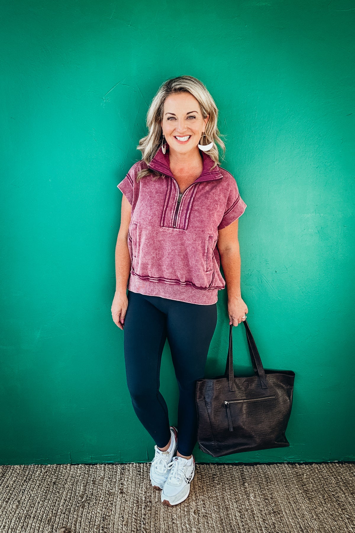 Daisy Buttery Soft Leggings in Navy