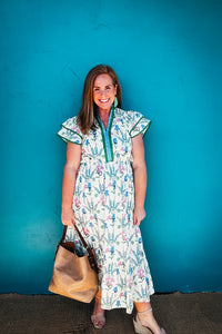 Betsy Mix Floral Midi Dress