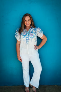 Charlotte Printed Chiffon Blouse