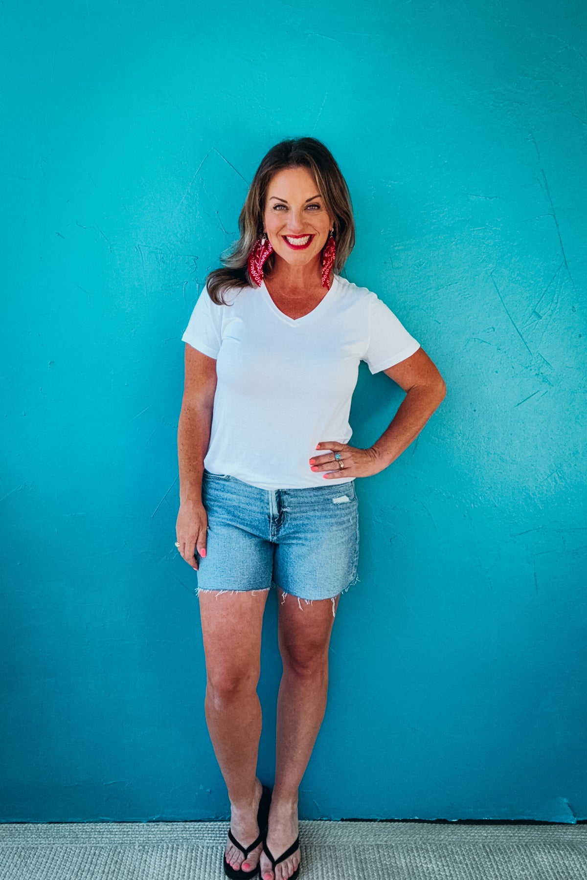 Jamie Basic V Neck Tee
