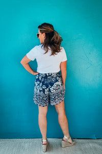 Taylor Printed Paperbag Shorts