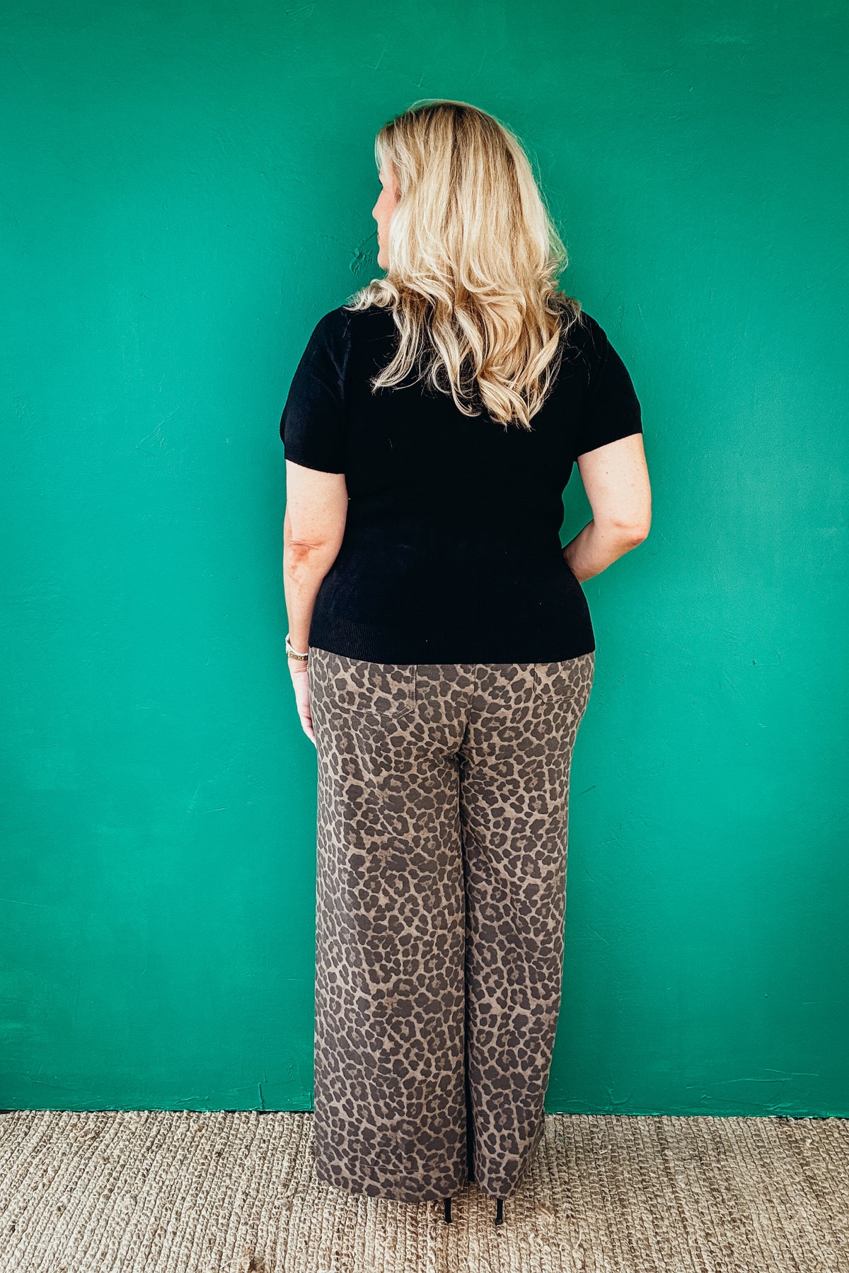 Roxie Animal Print Wide Leg Pants