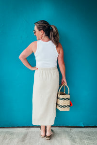 Classic Ribbed Scoop Neck Tank Top
