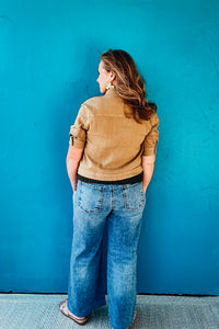 Finly Linen Jacket in Wood