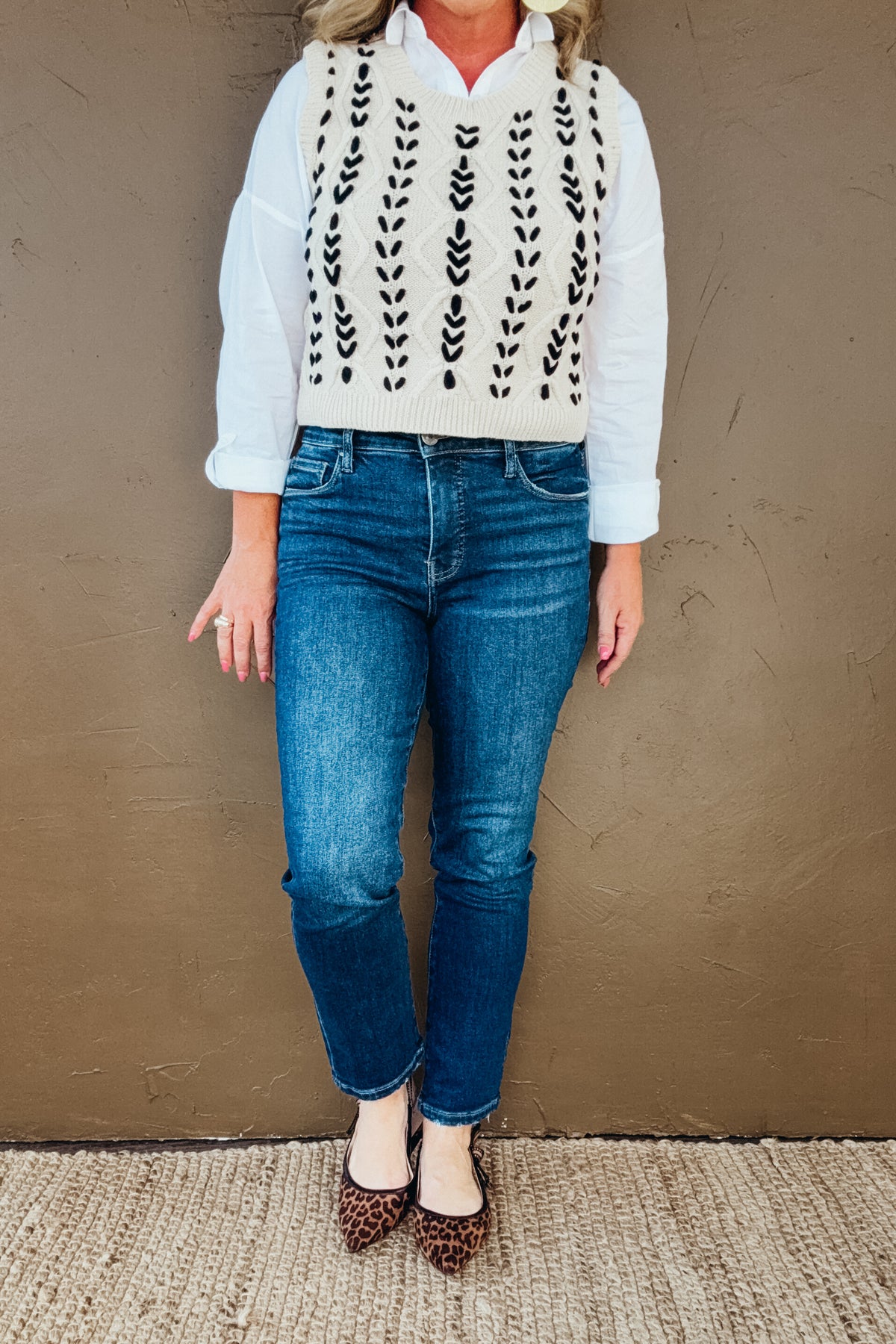 Reese Fab Ab High Waist Ankle Slim Straight Leg Jeans