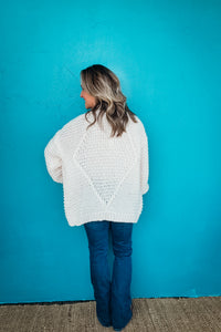 Rae Chunky Cable Knit Sweater Cardigan