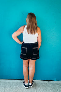 Classic Ribbed Scoop Neck Tank Top