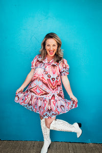 Loretta Boho Swirl Dress