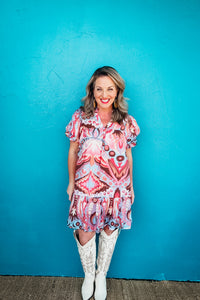 Loretta Boho Swirl Dress