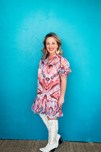 Loretta Boho Swirl Dress