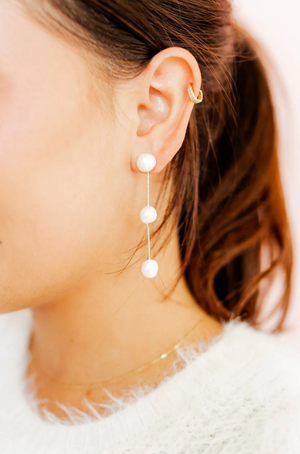 Sydney (3-Pearl) Earrings