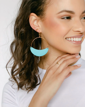 Turquoise Aster Earrings