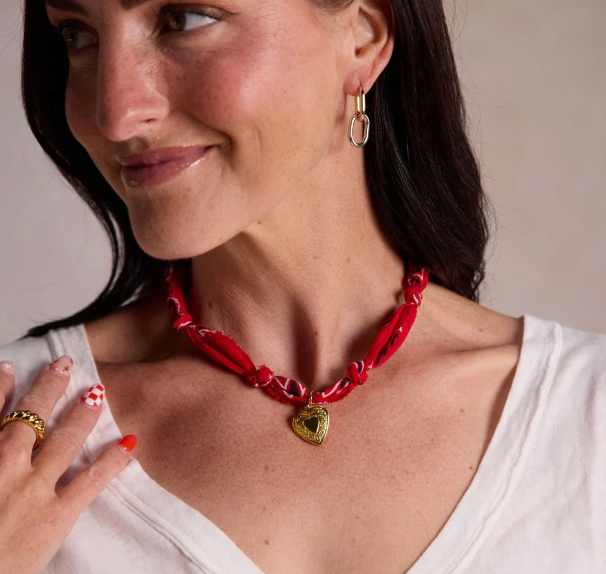 Red Bandana Necklace